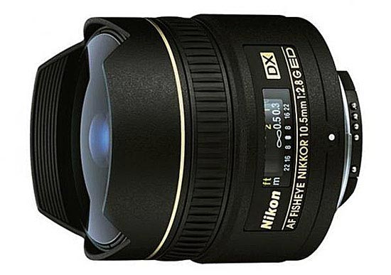 Nikon AF DX 10,5mm f/2,8 G ED Fisheye  p� Objektivguiden ()