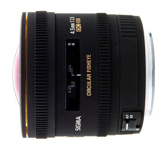 Sigma EX 4,5mm f/2,8 DC HSM Fisheye p� Objektivguiden ()